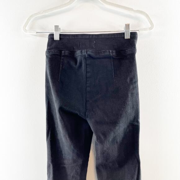 FRAME The Jet Set High Rise Flare Leg Pull On Jeans Black 0 - Picture 6 of 12